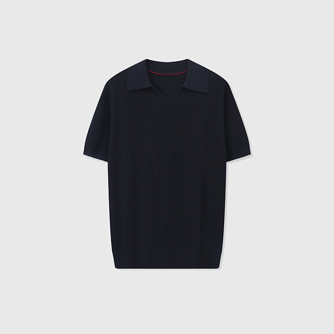 brunello cucinelli english rib knit polo shirt